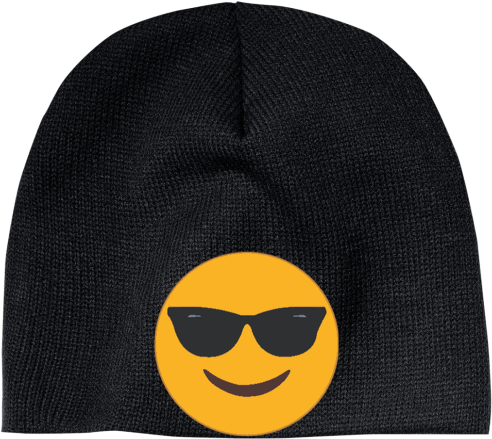 Download Sunglasses Emoji Beanie Hat | Wallpapers.com