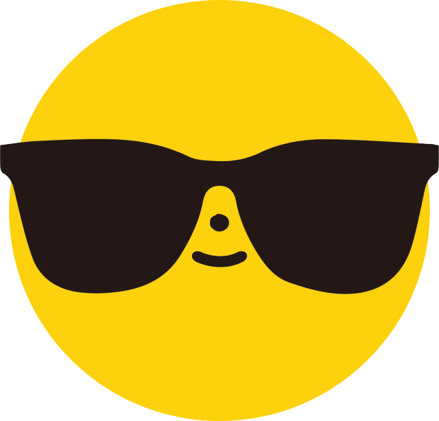 Sunglasses Emoji Cool Yellow Face PNG