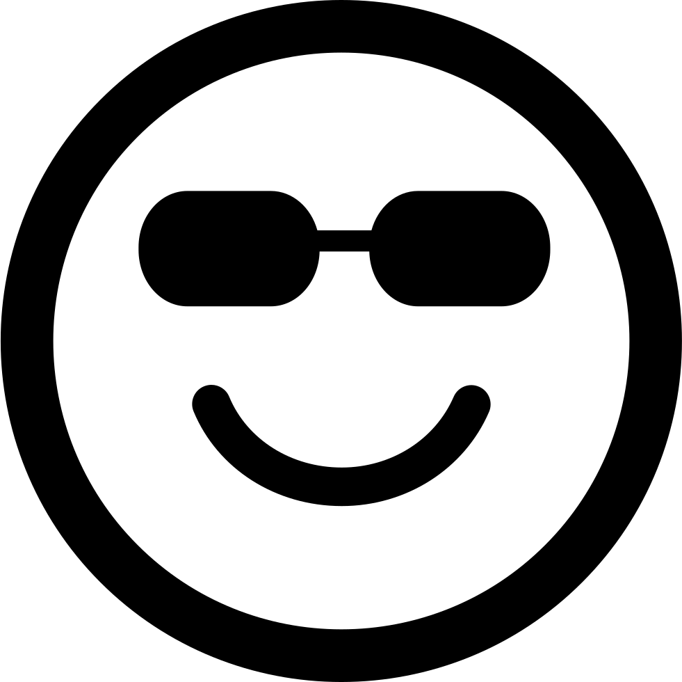 Sunglasses Emoji Graphic PNG