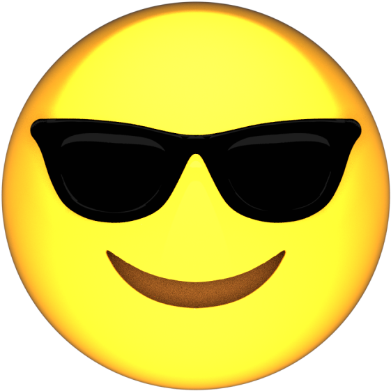 Sunglasses Emoji Smiling Face.png PNG