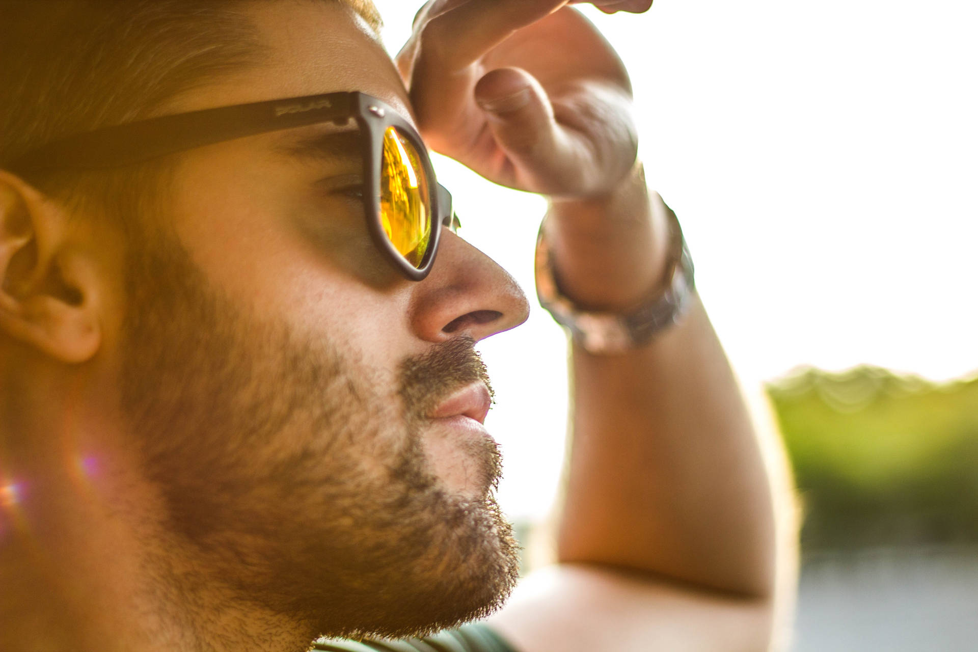 Sunglasses Male Model Wallpaper