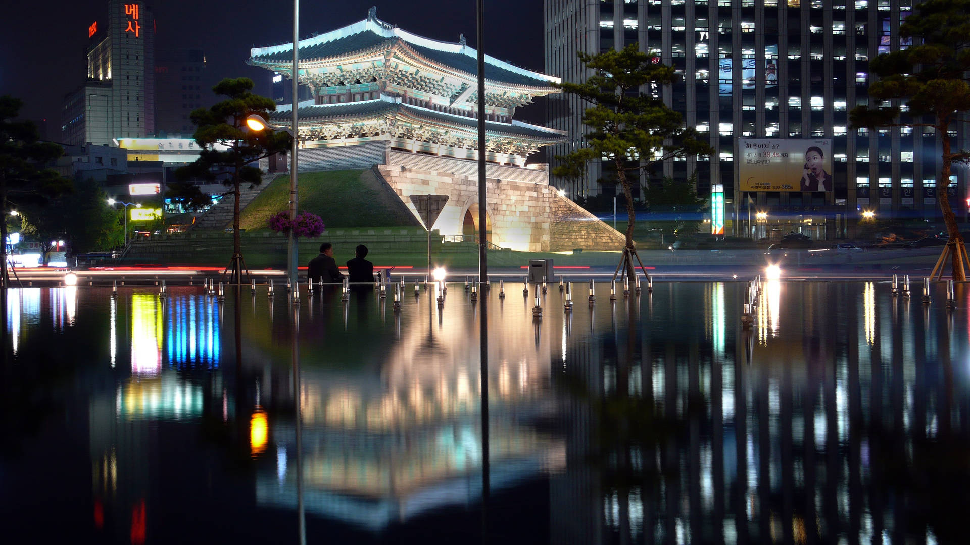 Puertade Sungnyemun, Corea Del Sur Fondo de pantalla