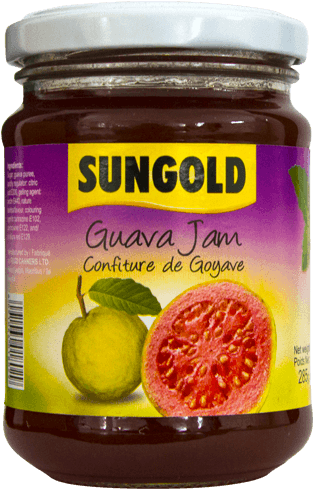 Sungold Guava Jam Jar PNG