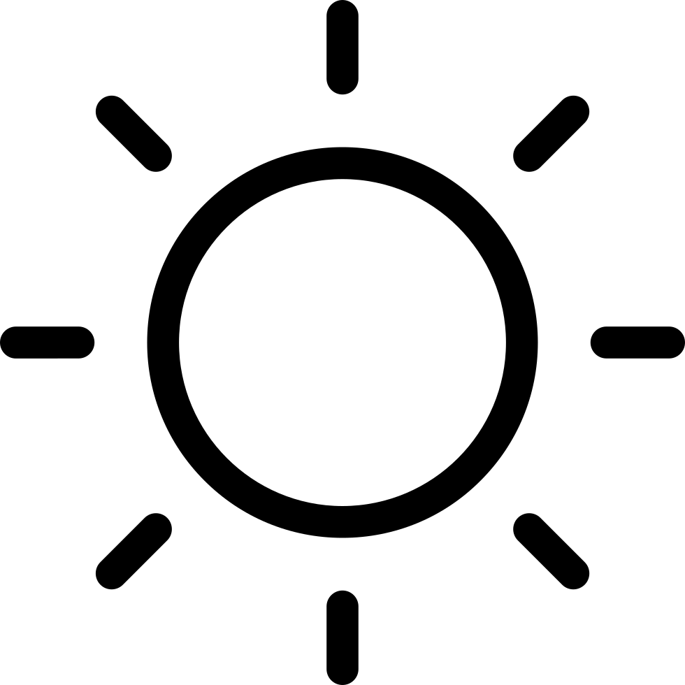 Sunlight Symbol Graphic PNG