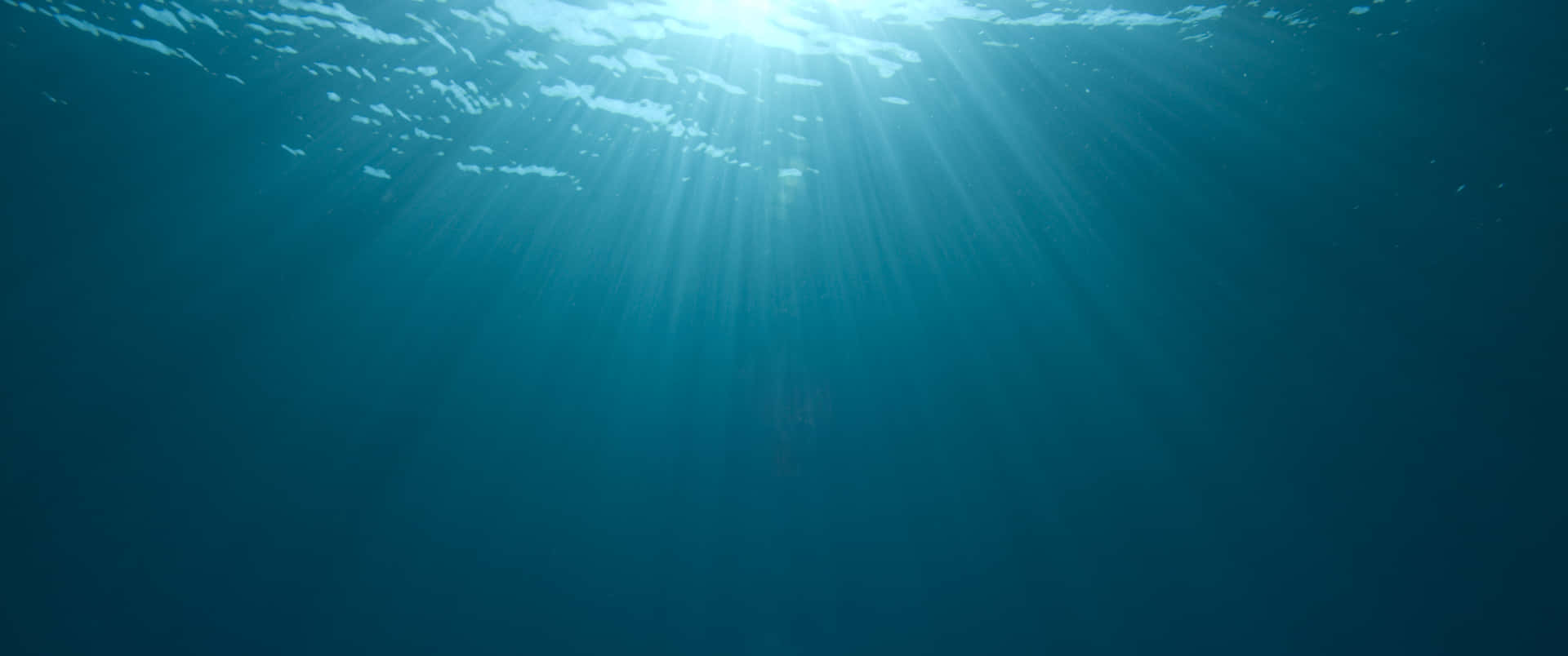 Sunlight Underwater Deep Blue Ocean Wallpaper