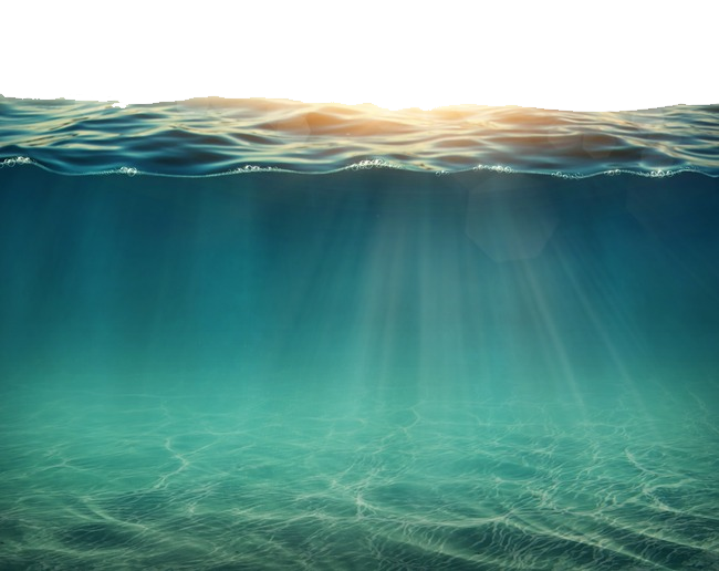Sunlight Underwater Scene PNG