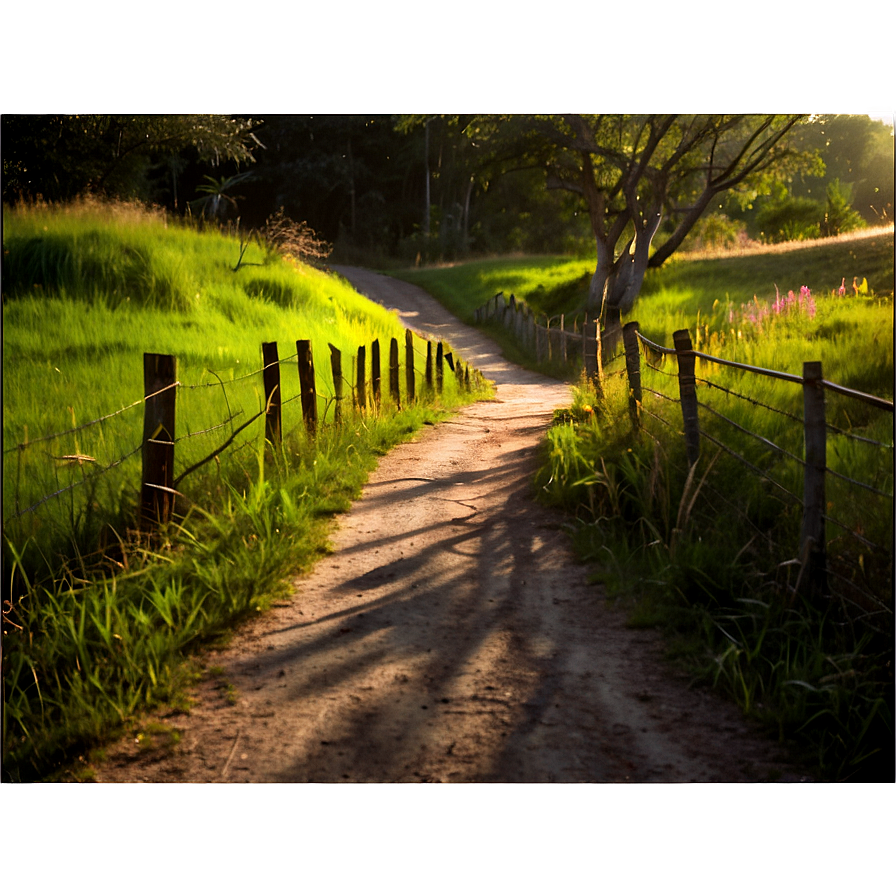 Sunlit Countryside Path Png Fmr PNG