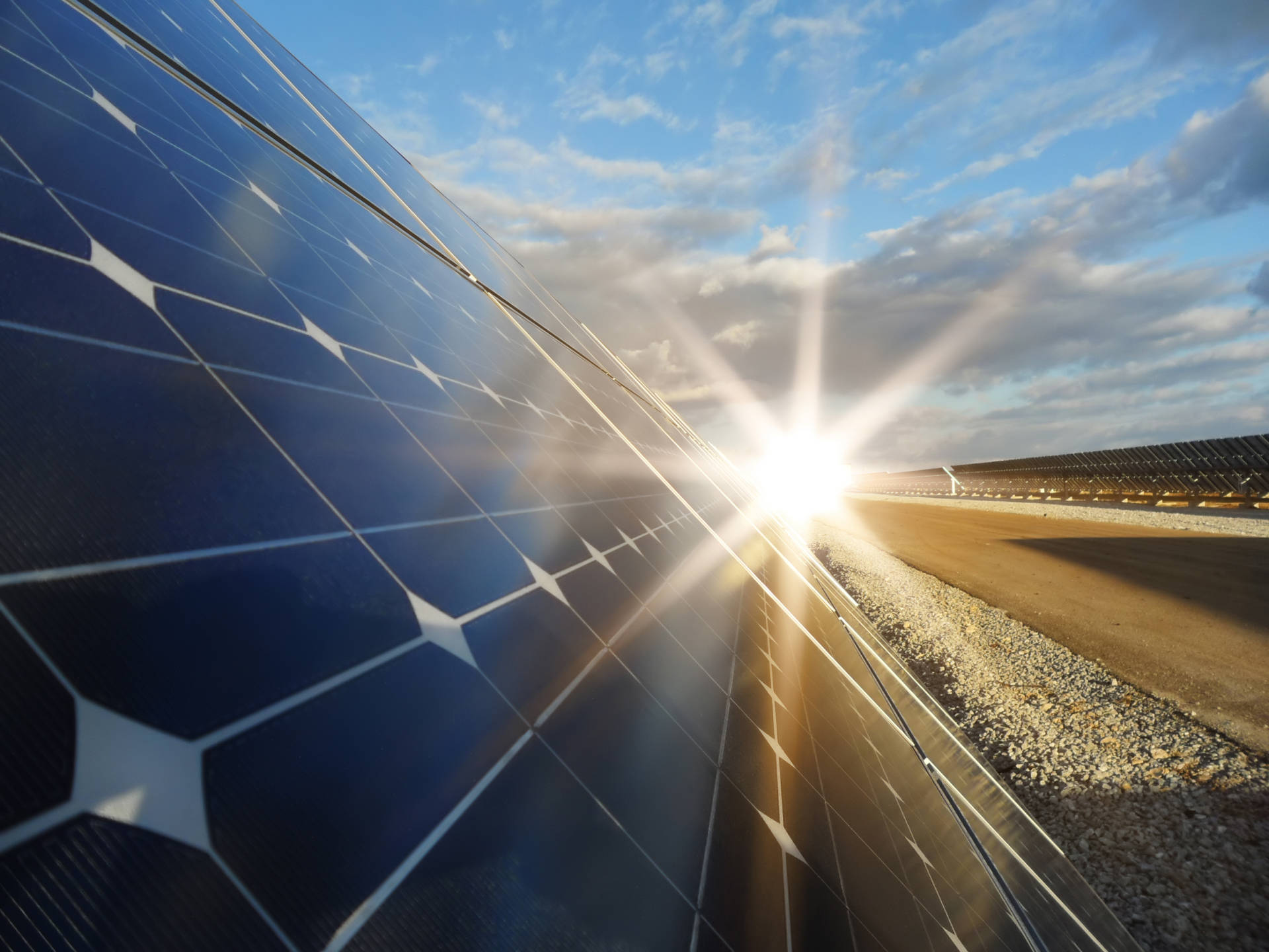 Sunlit Nv Energy Solar Panels Wallpaper