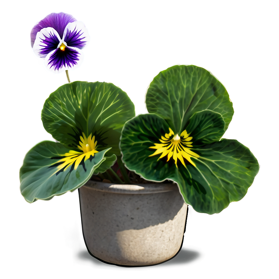 Sunlit Pansy Png 06232024 PNG