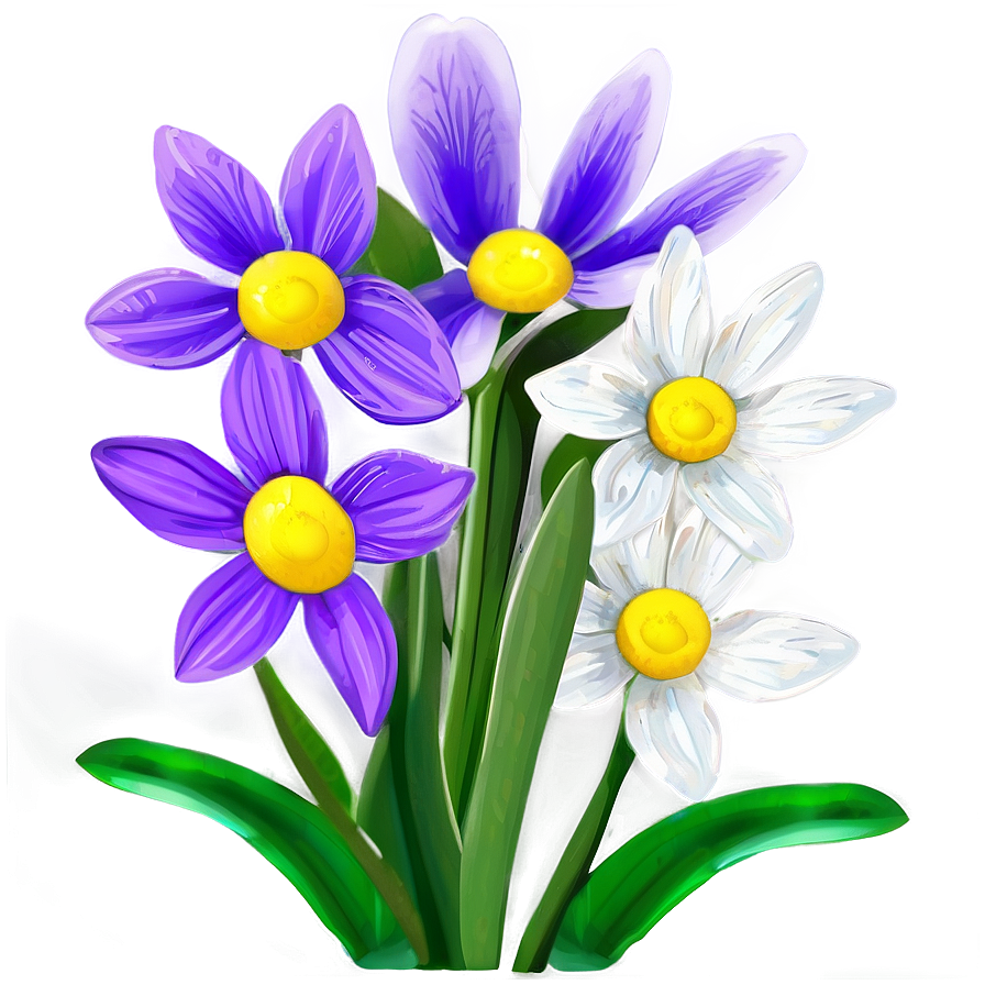 Sunlit Spring Flower Png Vkm79 PNG
