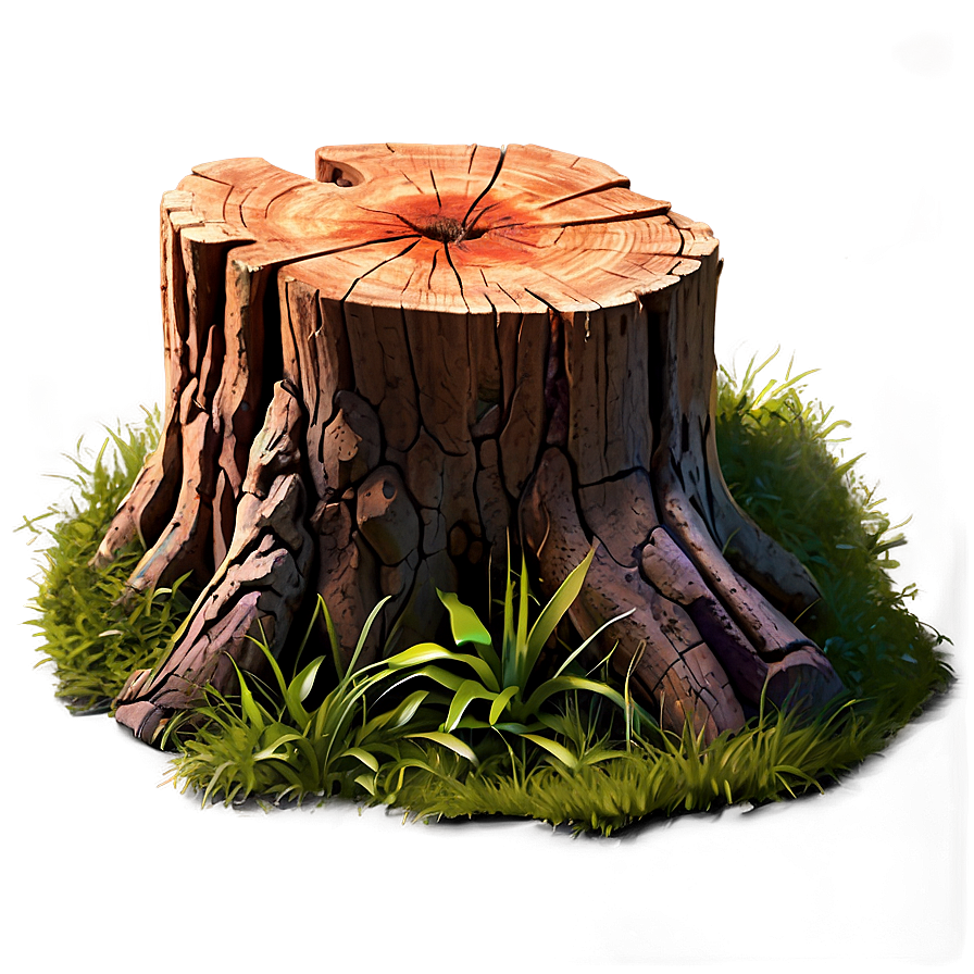 Sunlit Tree Stump Png Aod58 PNG