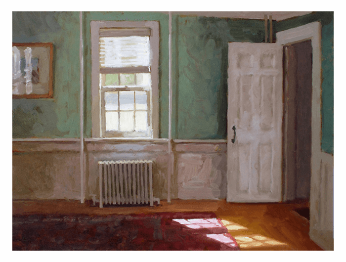 Sunlit Vintage Room Painting PNG