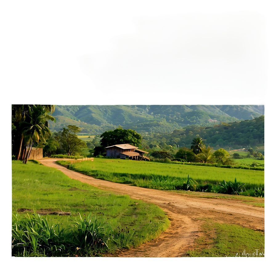 Sunny Countryside View Png Auw89 PNG