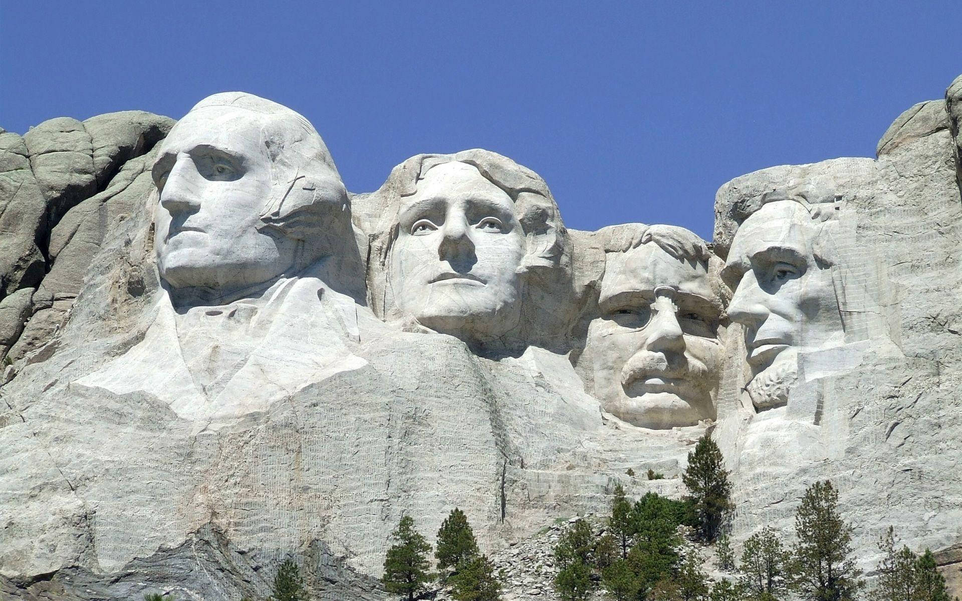 Sunny Day At Mount Rushmore Wallpaper
