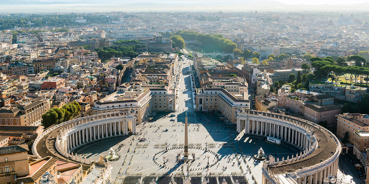 Giornatadi Sole A Città Del Vaticano Sfondo