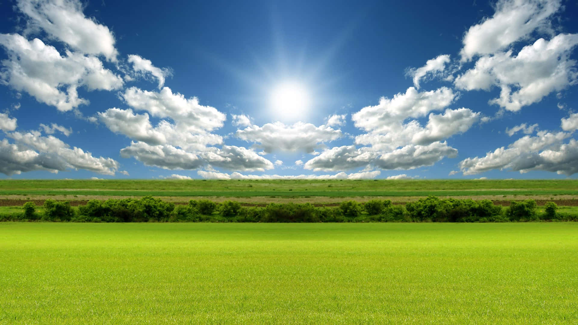 Breathtaking Landscape Scenery Sunny Day Wallpaper