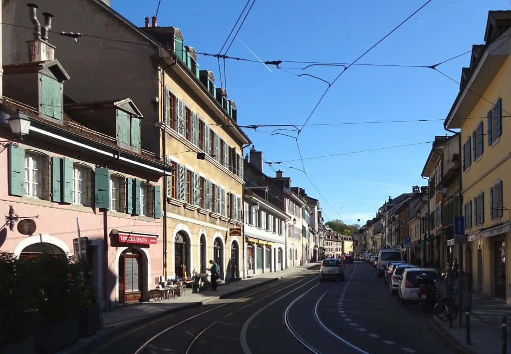 Sunny Dayin Carouge Switzerland Wallpaper