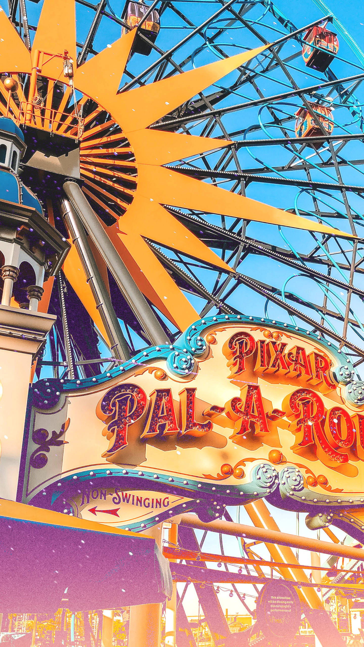 Sunny Disneyland Ferris Wheel Wallpaper