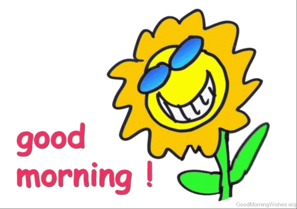 Sunny Good Morning Greeting PNG
