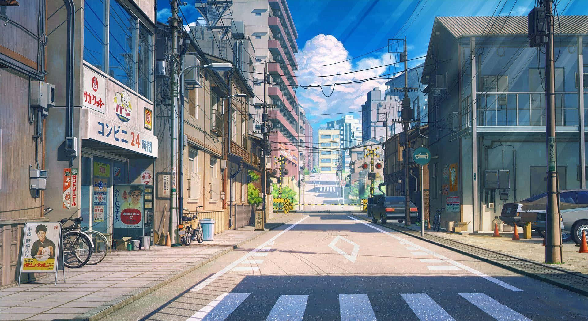Sunny_ Japanese_ Street_ Scene Wallpaper
