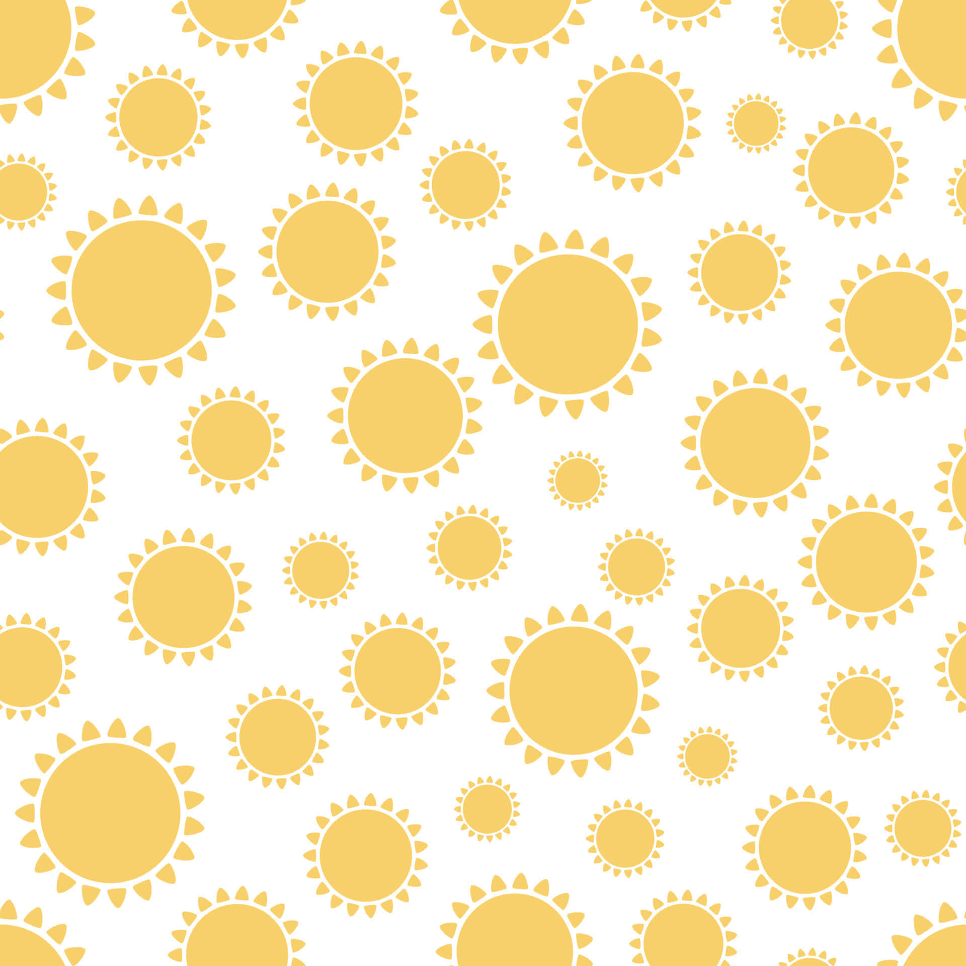 Sunny_ Pattern_ Yellow_ Background Wallpaper