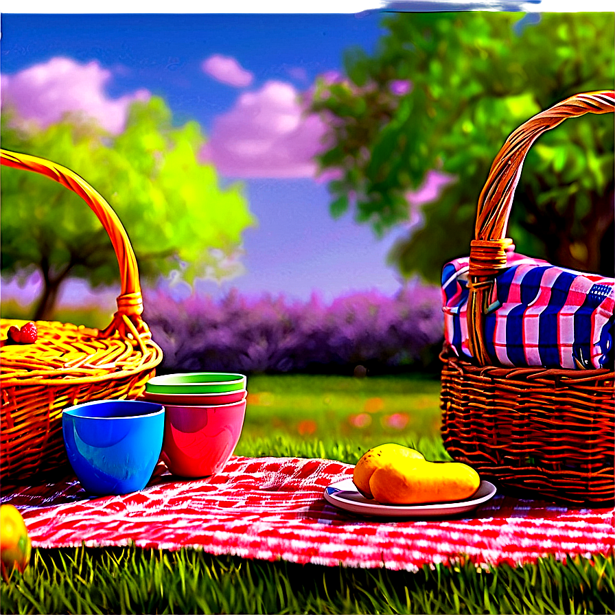 Sunny Picnic Scene Png 53 PNG