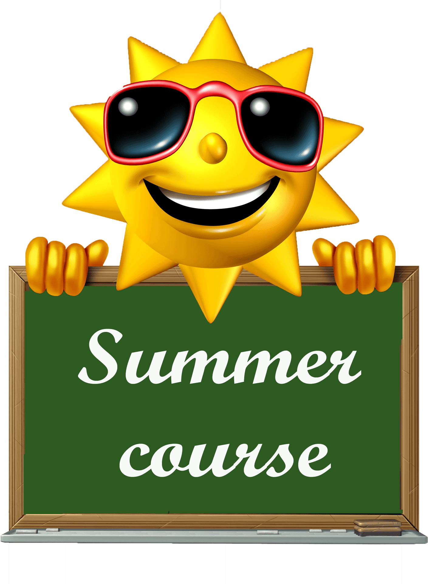 Sunny Summer Course Announcement PNG