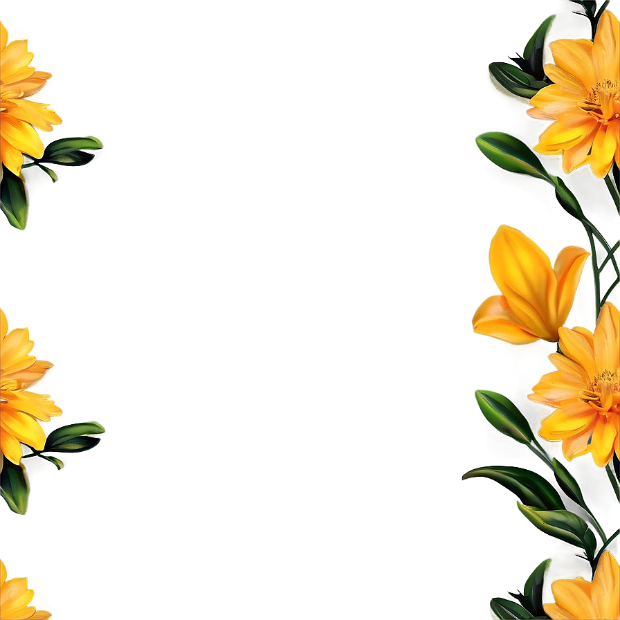Sunny Yellow Flowers Png 06122024 PNG