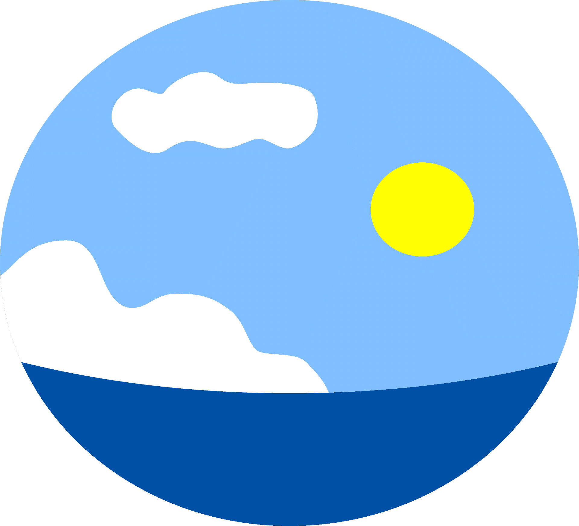 Sunny_ Sky_and_ Clouds_ Clipart PNG
