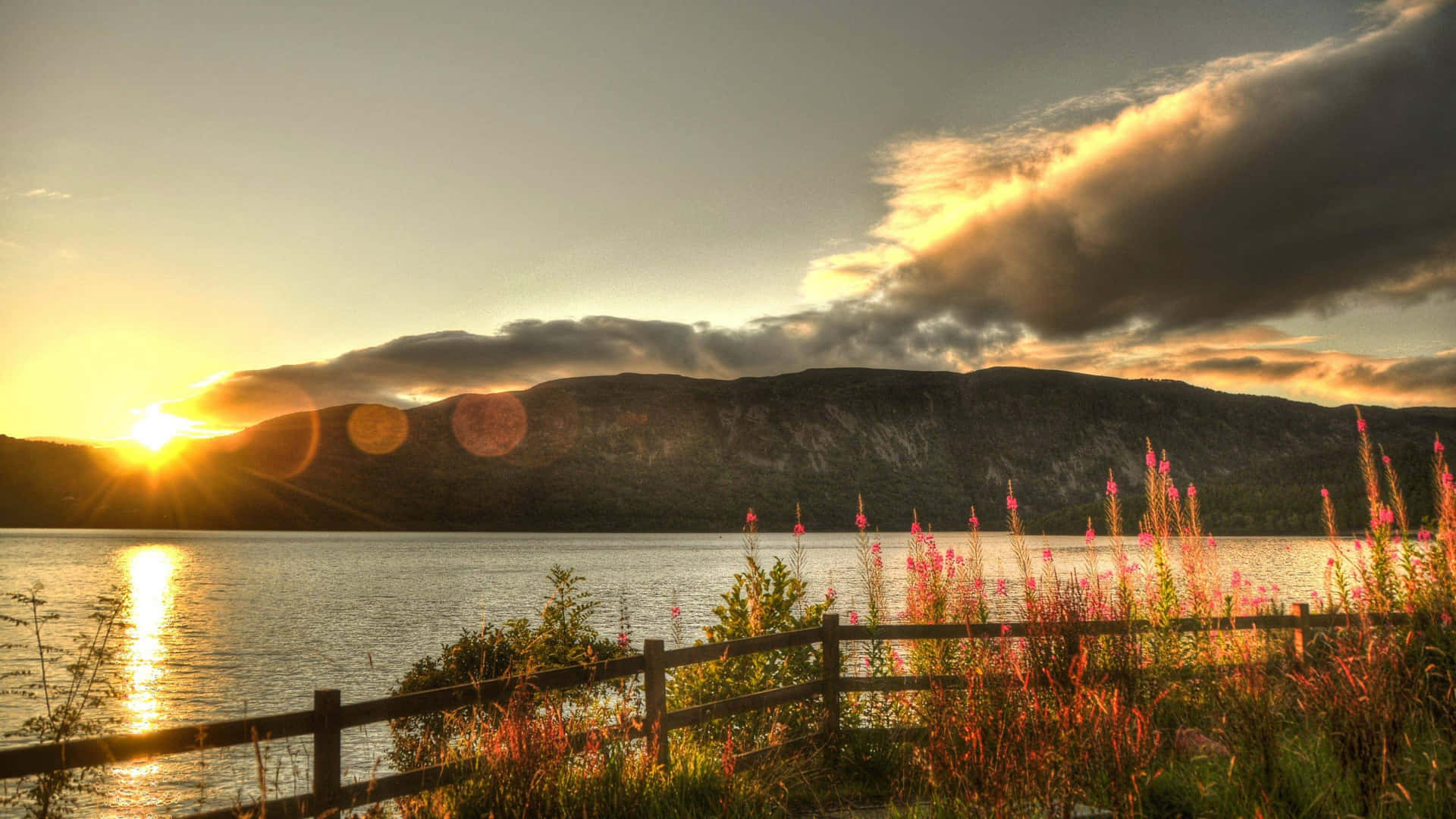 Sunrise At Loch Ness Lake Wallpaper