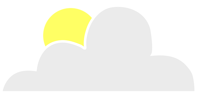 Sunrise Cloud Vector Illustration PNG