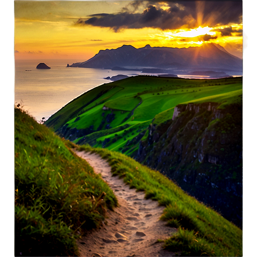 Sunrise Hiking Path Png 95 PNG