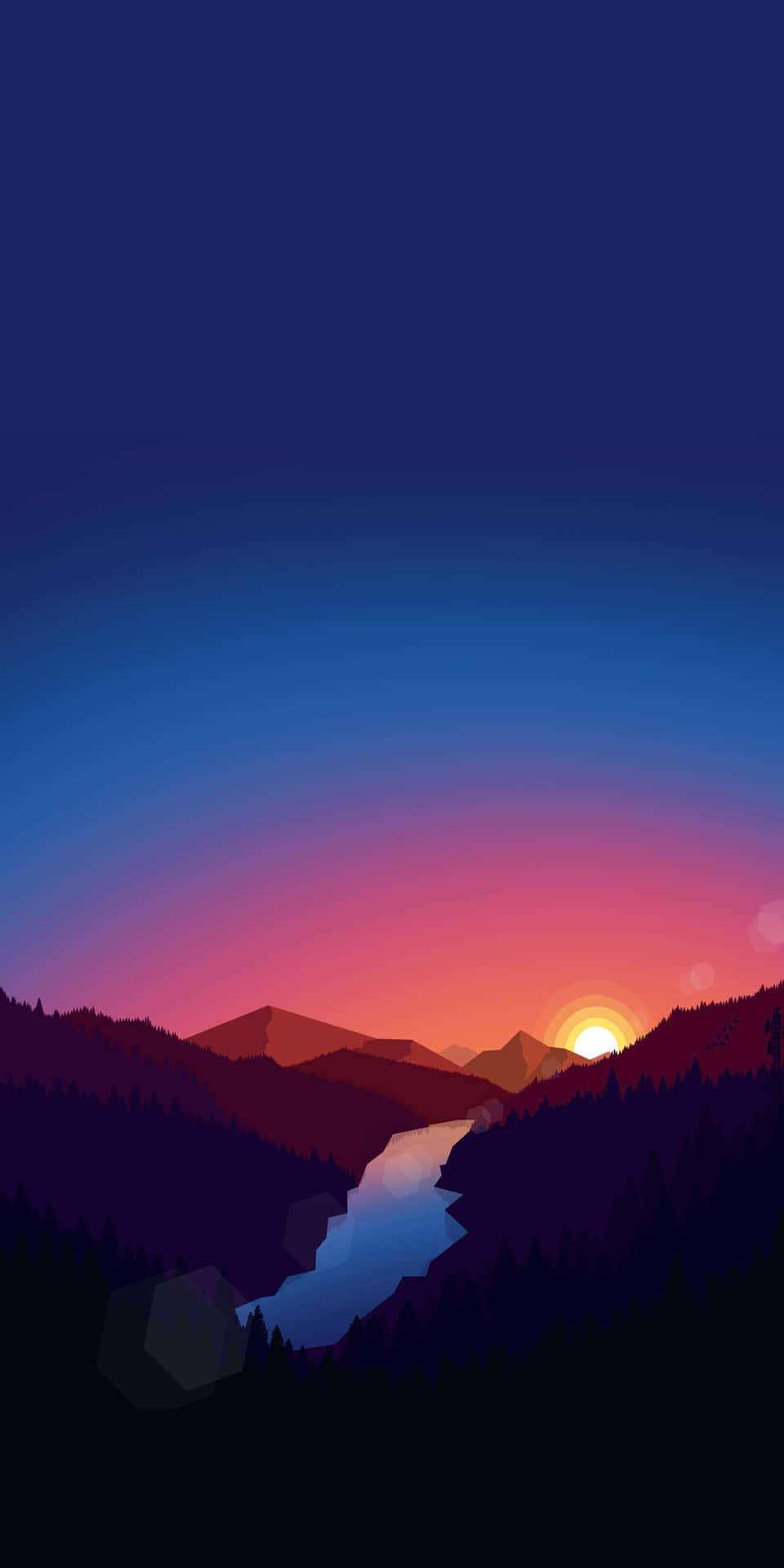 take in the beauty of a sunrise with an iPhone Wallpaper