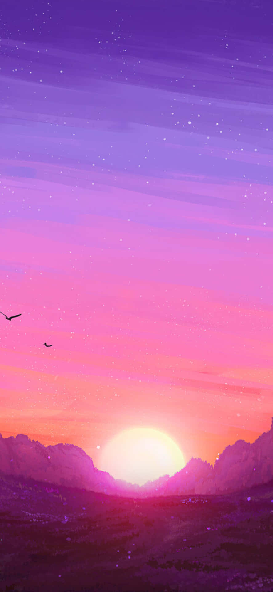 Genießensie Die Schönheit Des Sonnenuntergangs Mit Apples Neuestem Iphone Wallpaper