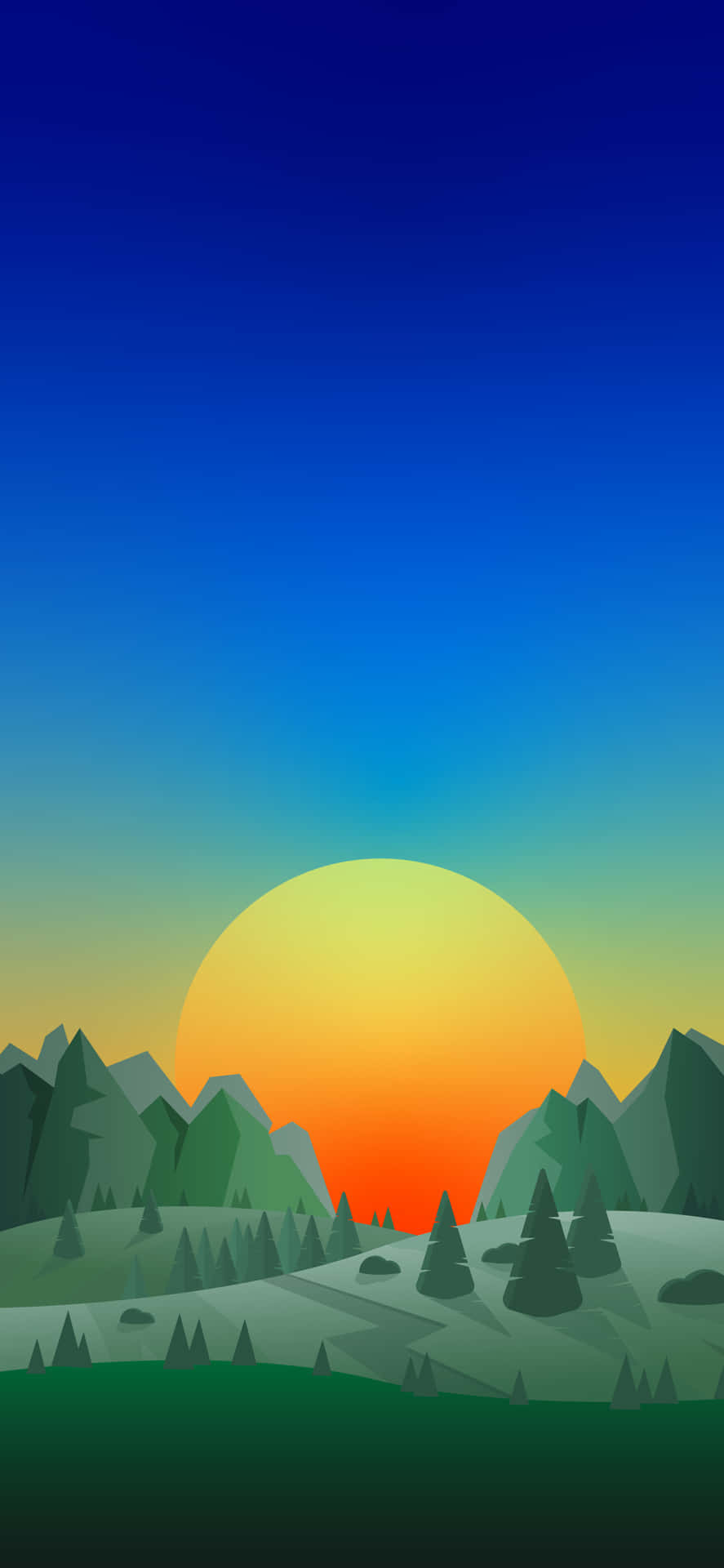 Glæd dig til solopgangen med iPhone tapet baggrund. Wallpaper