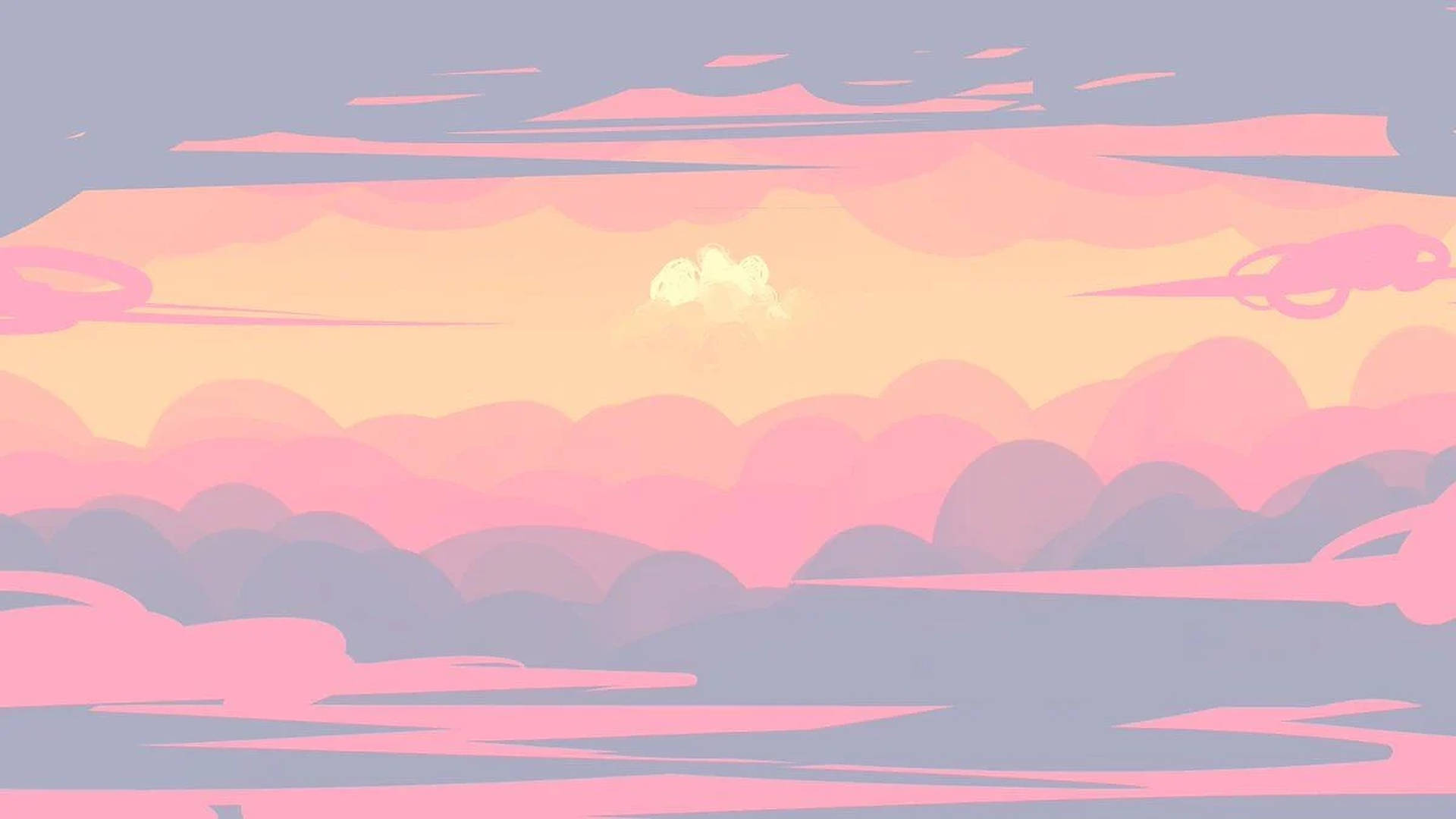 Hintergrundmit Pastellfarbenen Wolken Bei Sonnenaufgang Wallpaper