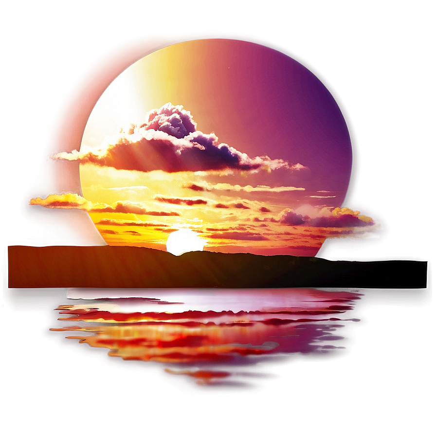 Sunrise Reflection Png 5 PNG