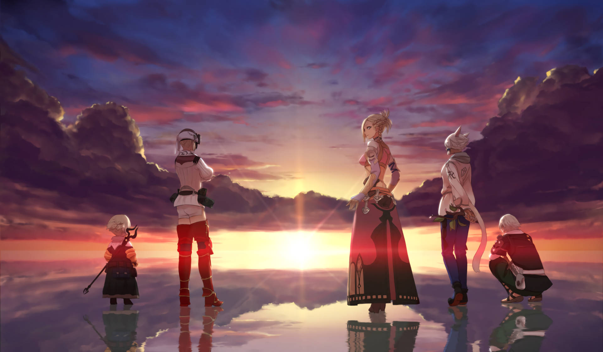 Solopgang Scions Final Fantasy 14 Wallpaper