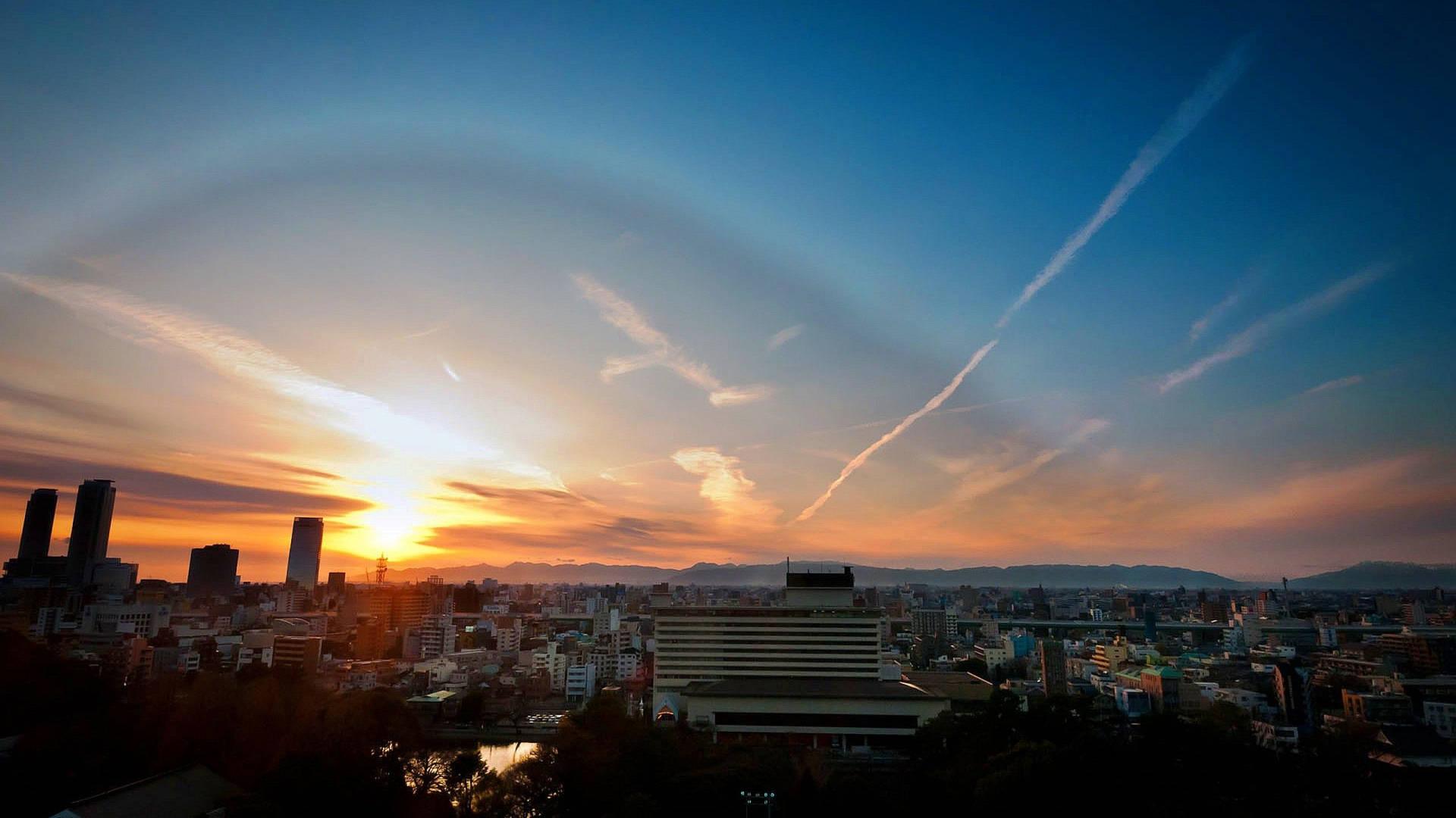 Sunrise View In Fukuoka Wallpaper