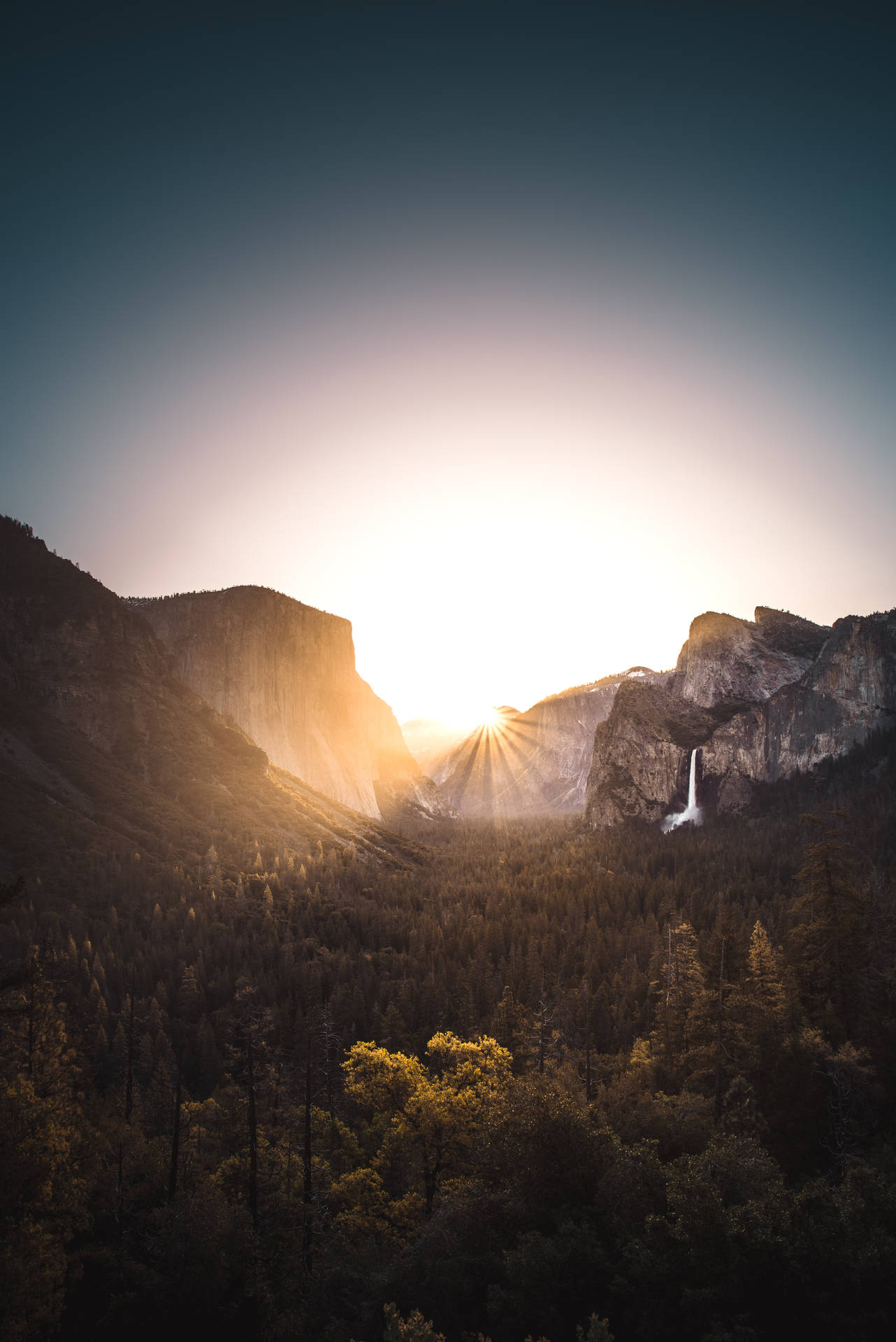 Sunrise_ Mountain_ Valley_ Waterfall.jpg SVG