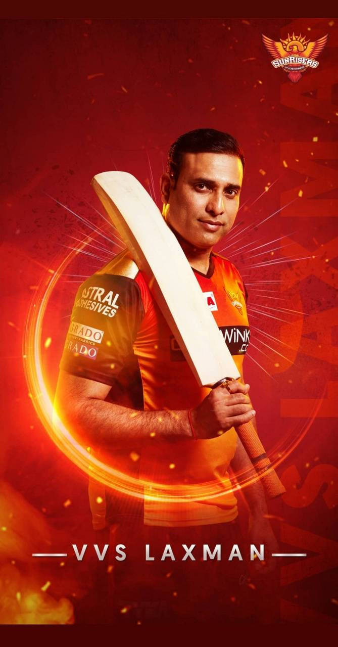 Sunrisers Hyderabad Batsman Laxman Poster Wallpaper