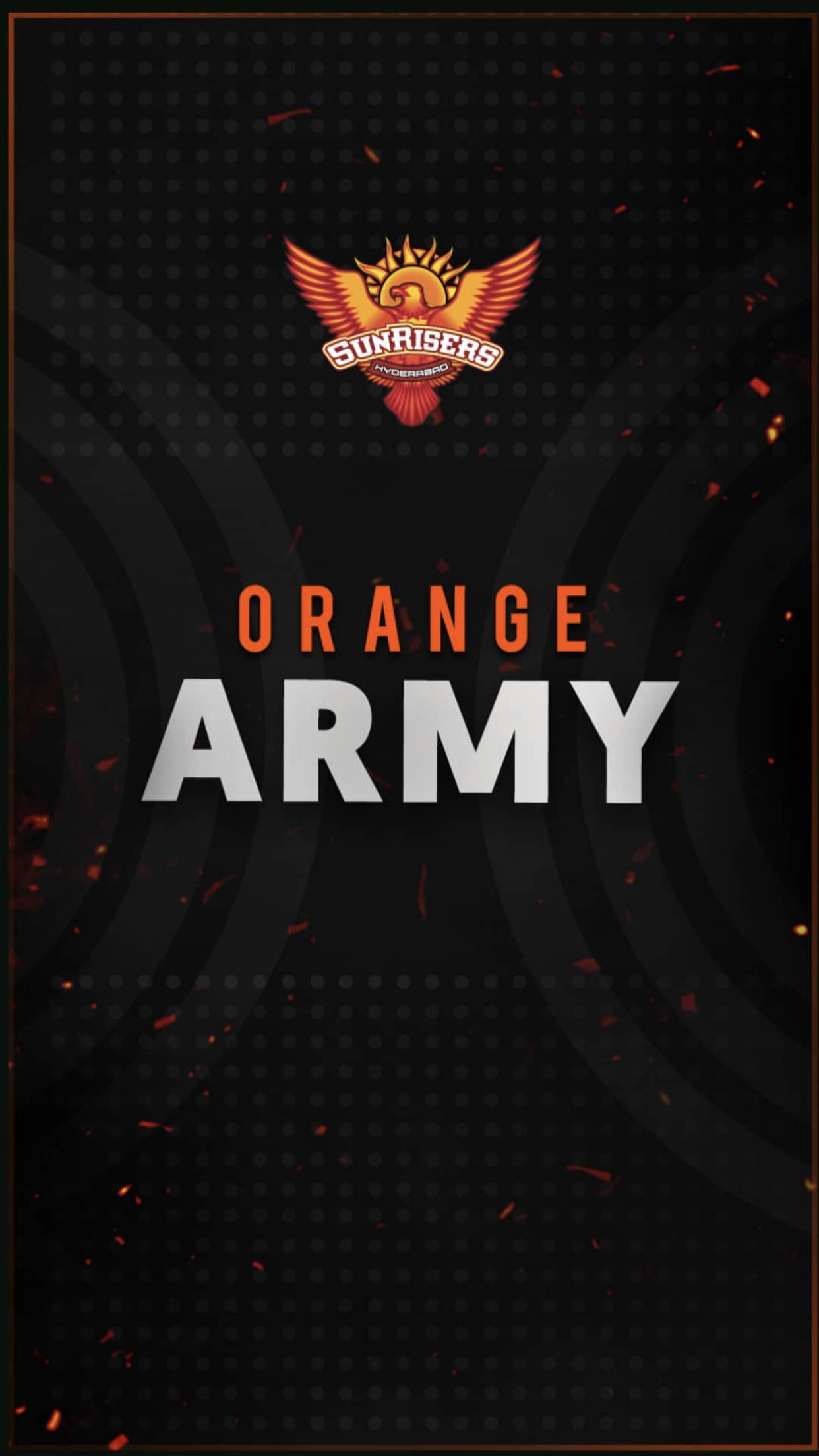 Sunrisers Hyderabad Orange Army Logo Wallpaper