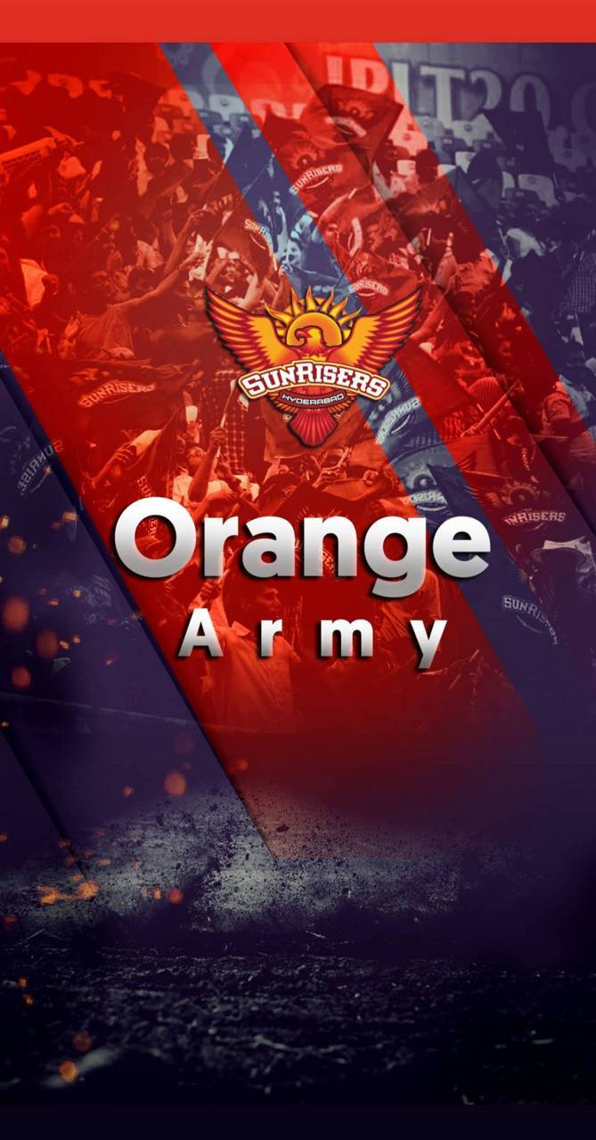 Sunrisers Hyderabad Orange Army Poster Wallpaper