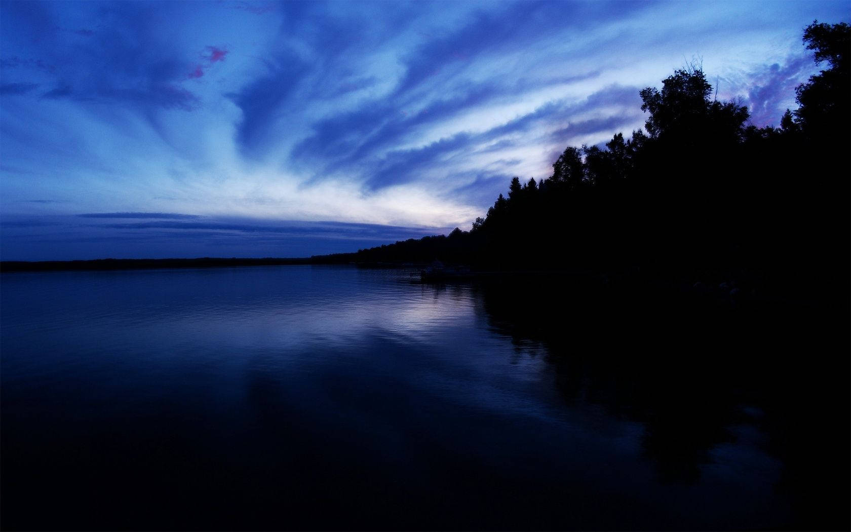 Download Sunset Aesthetic Dark Blue Hd Wallpaper 