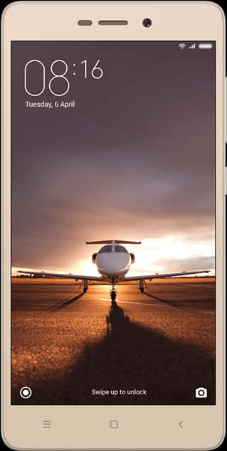 Sunset Airplane Wallpaper Android Phone PNG