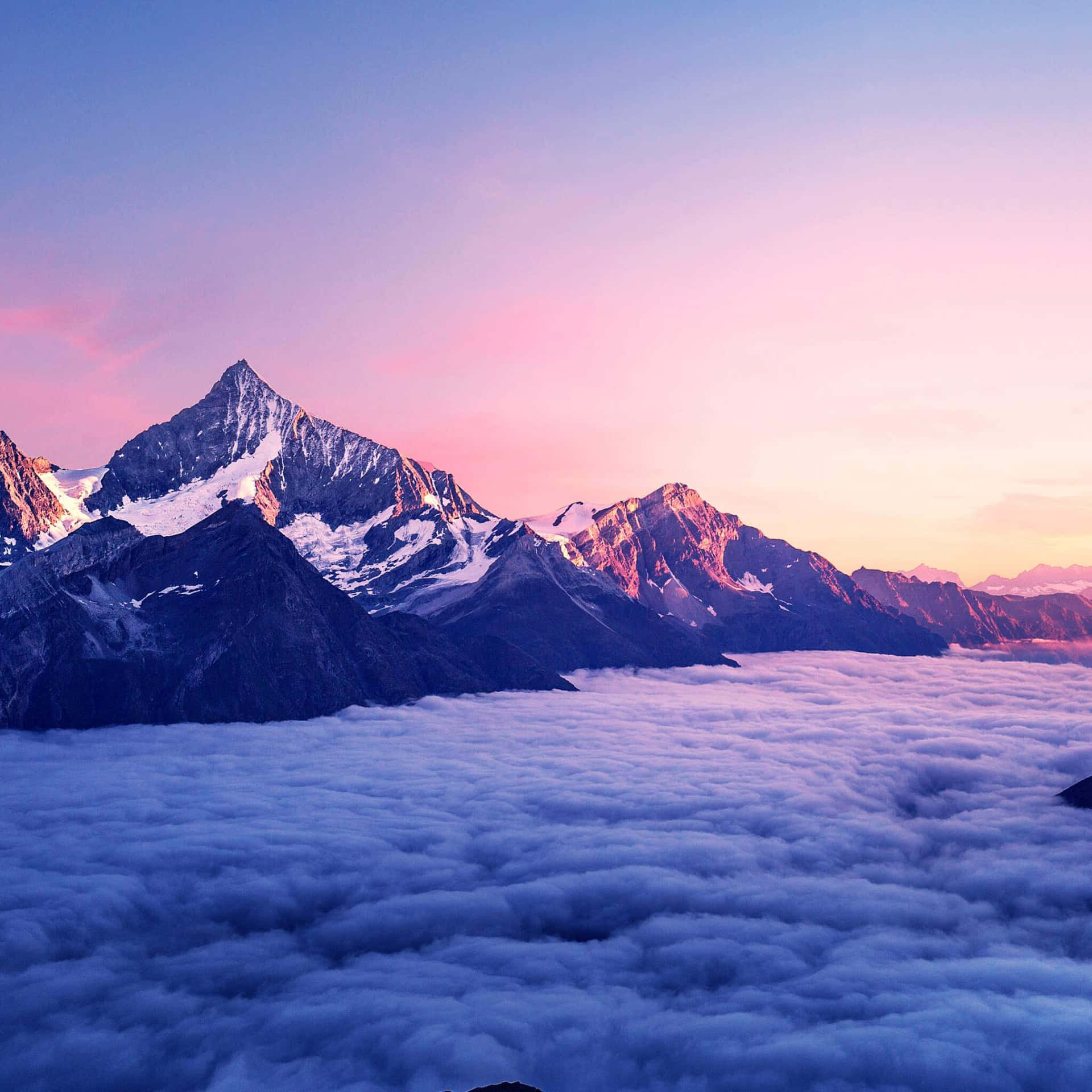 Sunset_ Alpine_ Glory Wallpaper