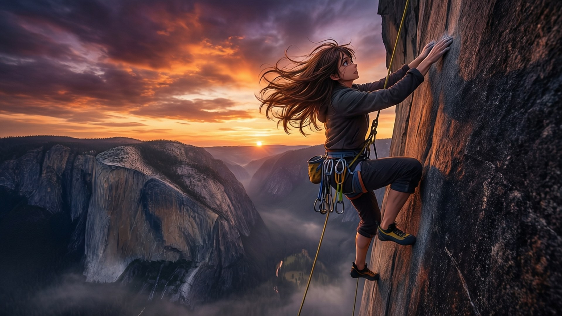 Sunset Ascent Fonds d'écran