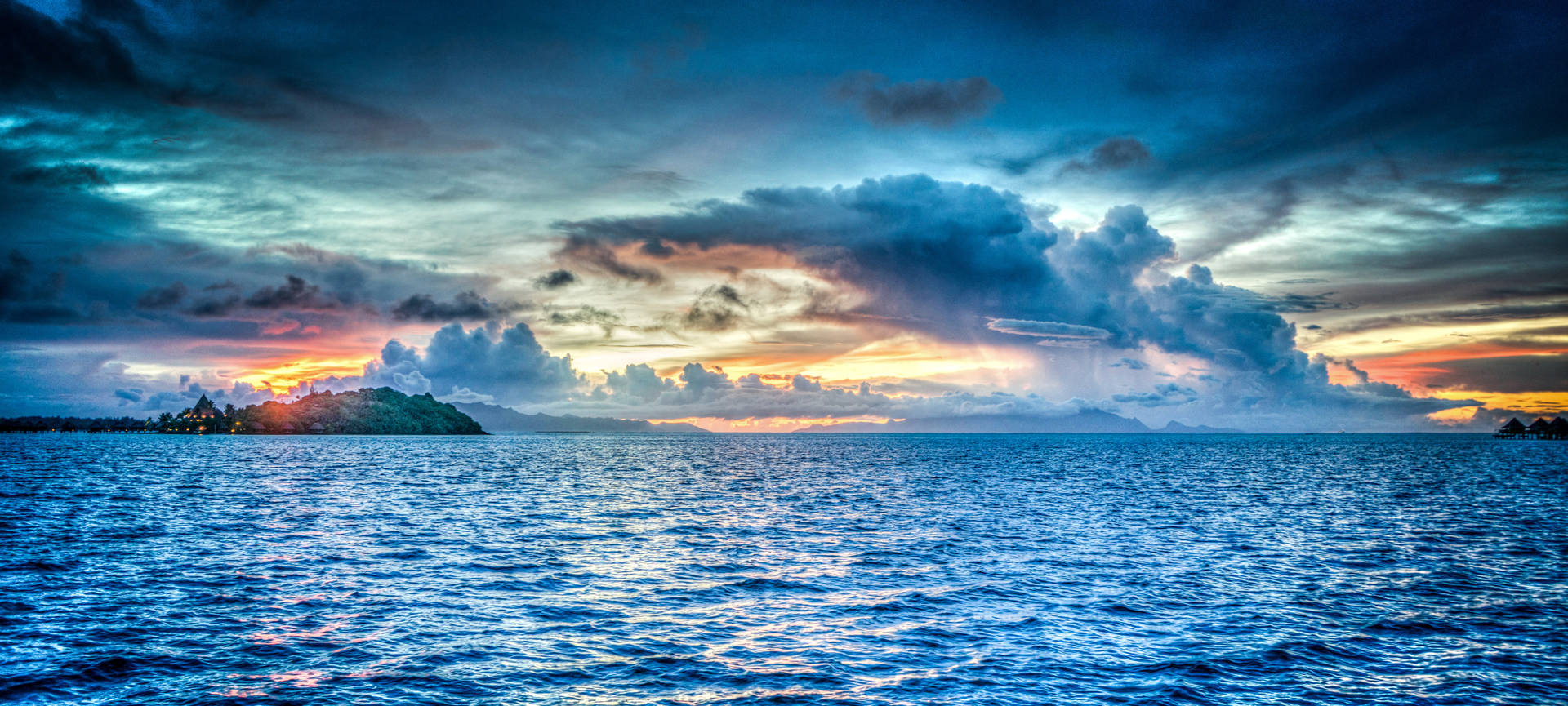 Sonnenuntergangam Pazifischen Ozean 4k Himmel Wallpaper