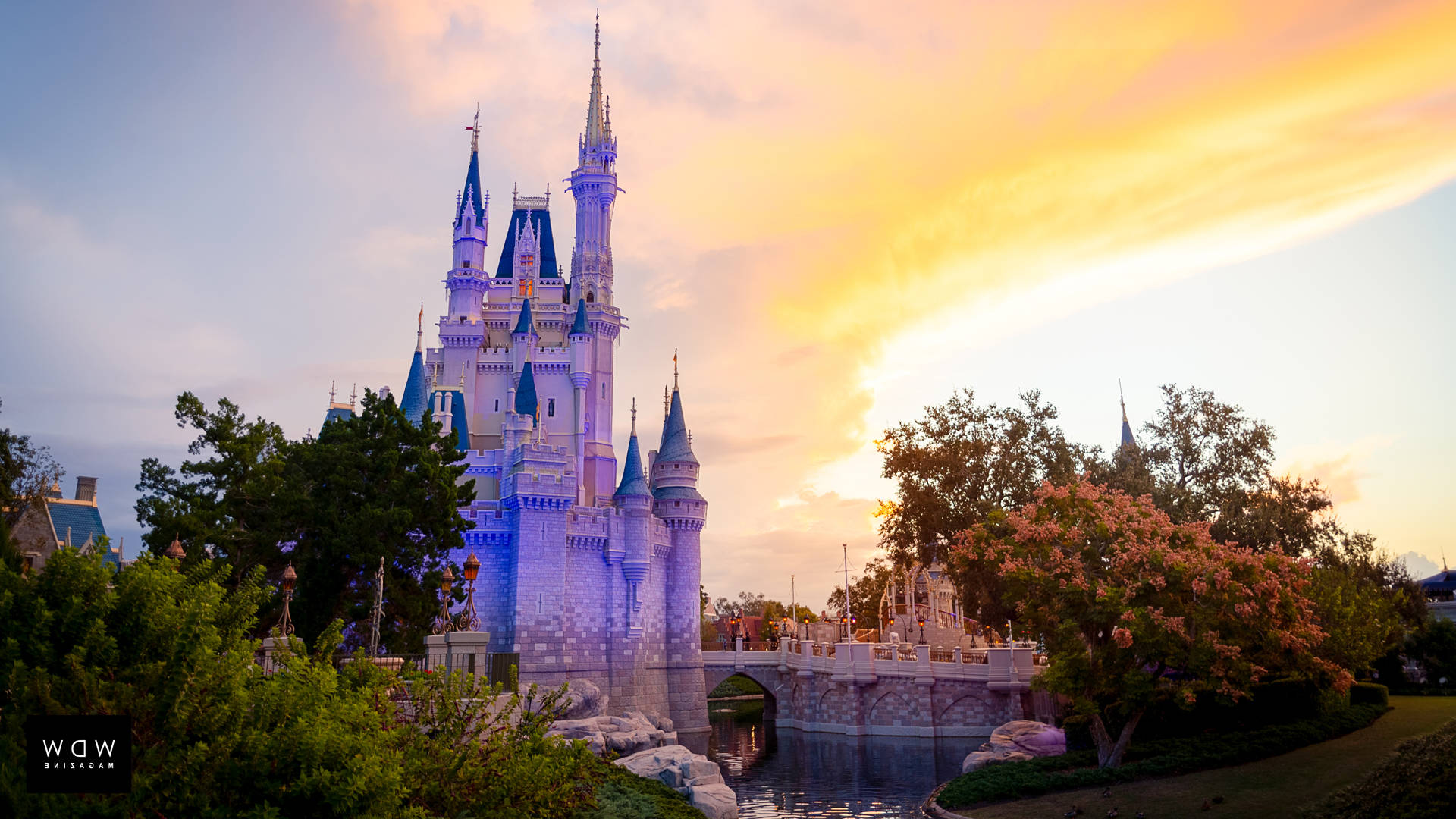Sunset At Walt Disney World Desktop Background
