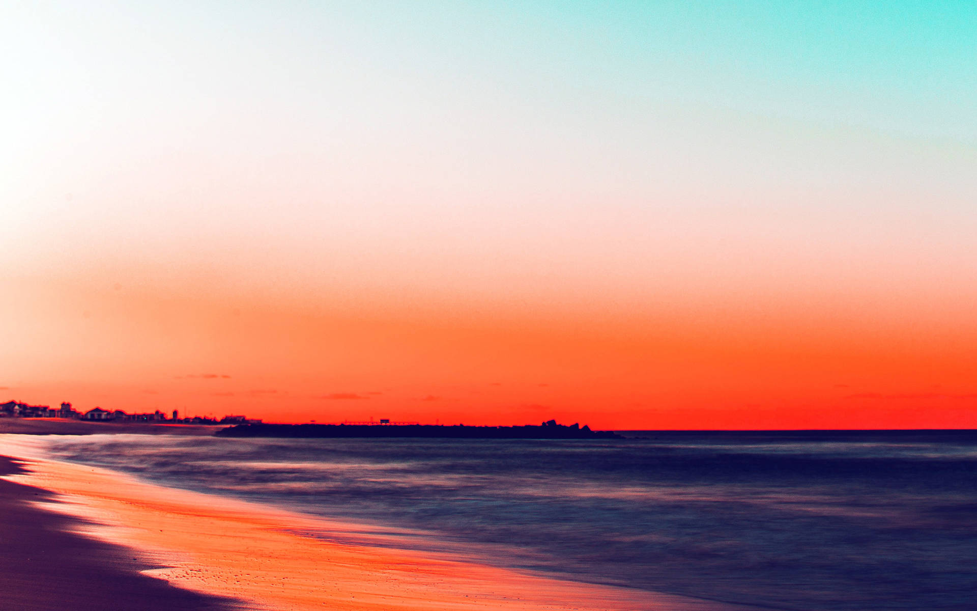 Download Sunset Beach Hotmail Wallpaper 